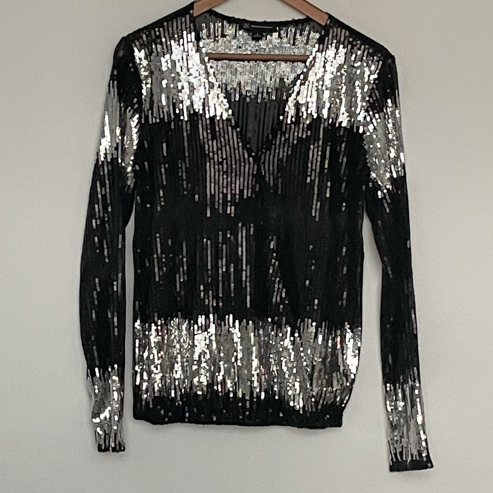 Worn once INC sequin top